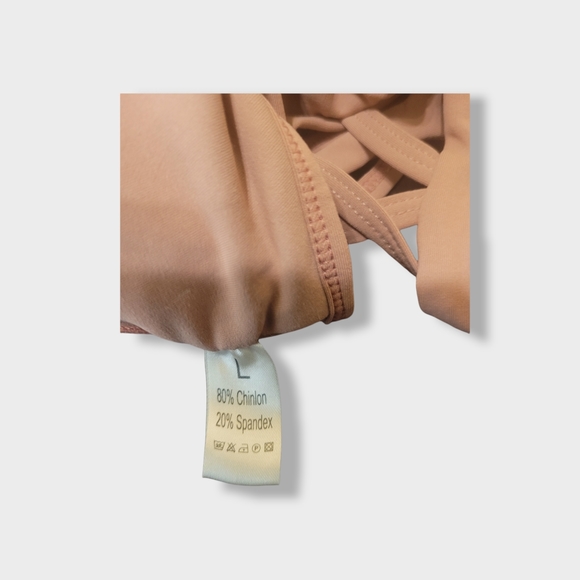 Pink lululemon-Style Sports Bra - Picture 3 of 3